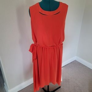 Jessica Simpson Cutout Collar Hi-low dress